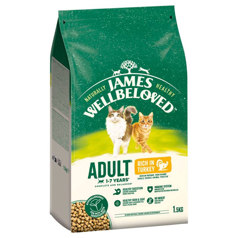 James Wellbeloved Adult Cat Hypoallergenic Truthahn & Reis - 1,5 kg von James Wellbeloved