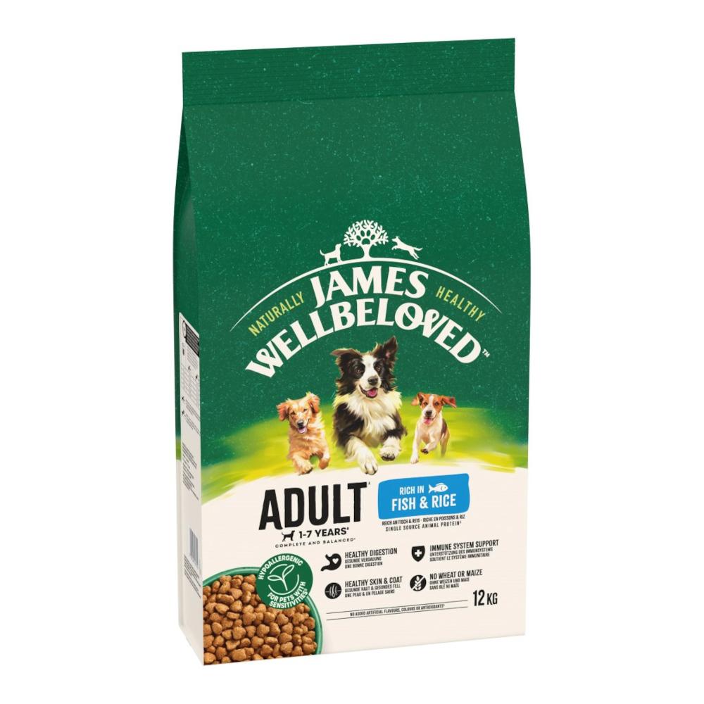 James Wellbeloved Adult Dog Hypoallergenic Fisch & Reis - 12 kg James Wellbeloved Adult Dog Hypoallergenic Fisch & Reis - 12 kg von James Wellbeloved
