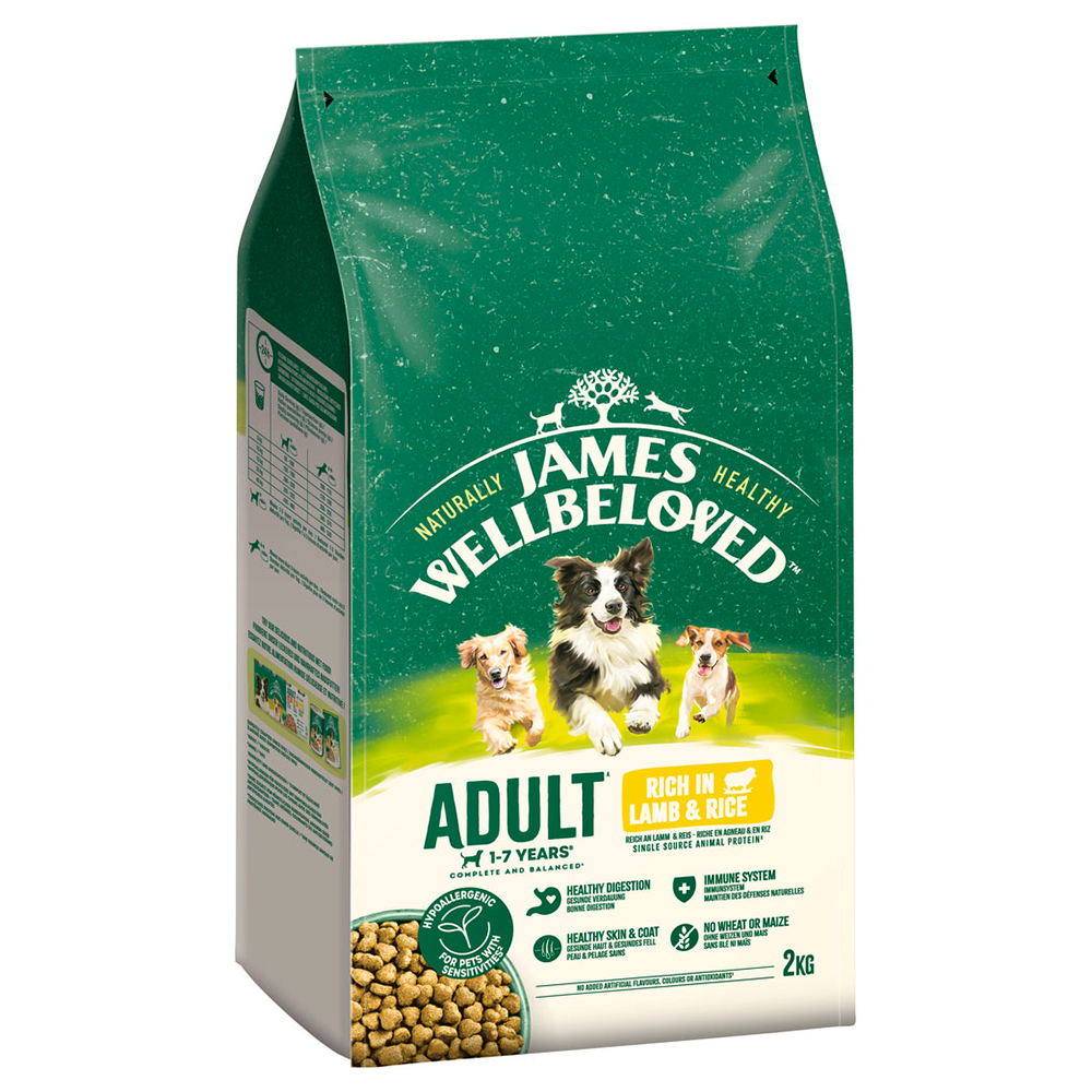 James Wellbeloved Adult Dog Hypoallergenic Lamm & Reis - 2 kg James Wellbeloved Adult Dog Hypoallergenic Lamm & Reis - 2 kg von James Wellbeloved