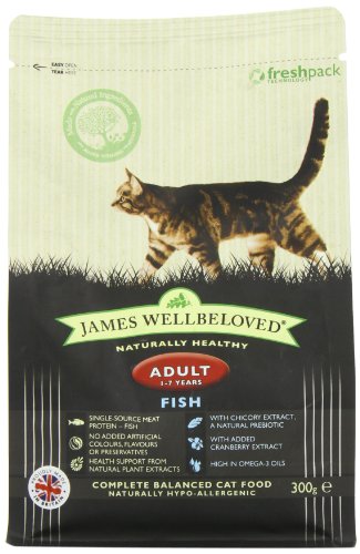 James Wellbeloved Fisch und Reis Erwachsene Katzen Futter 300 g von James Wellbeloved