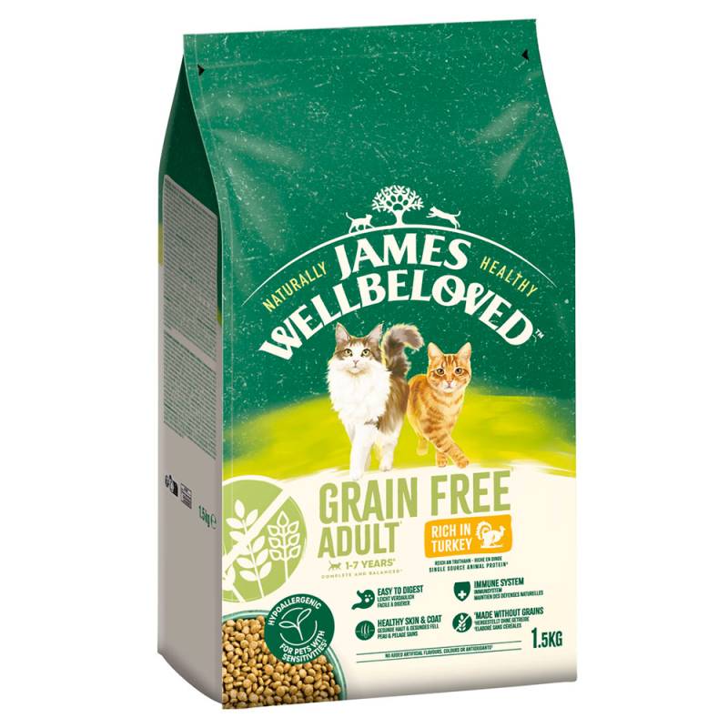 James Wellbeloved Grain Free Adult Cat Hypoallergenic Truthahn - 1,5 kg von James Wellbeloved