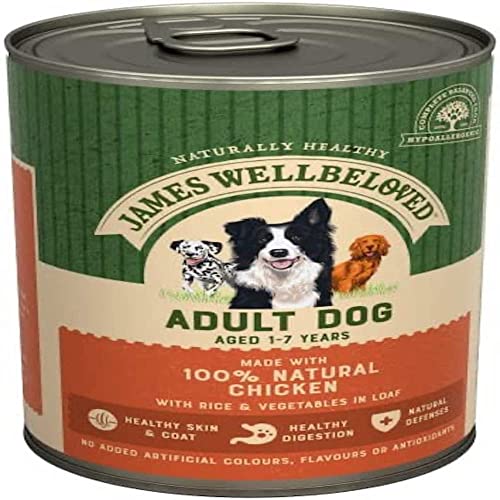 James Wellbeloved Hundedose für Erwachsene, Huhn und Reis im Brot, 12 x 400 g James Wellbeloved Hundedose für Erwachsene, Huhn und Reis im Brot, 12 x 400 g von James Wellbeloved