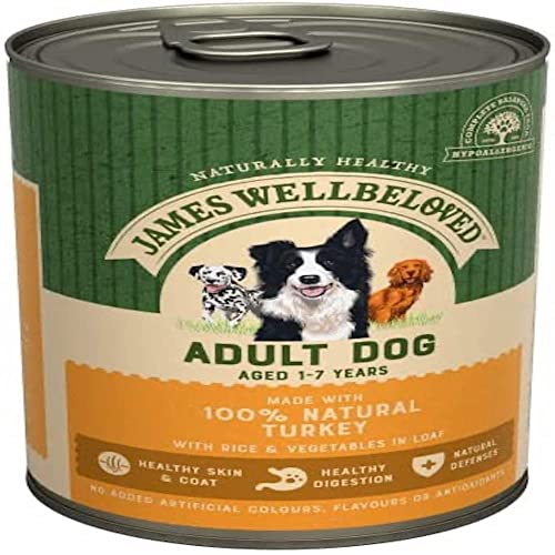 James Wellbeloved Hundedose für Erwachsene, Truthahn und Reis im Brot, 12 x 400 g James Wellbeloved Hundedose für Erwachsene, Truthahn und Reis im Brot, 12 x 400 g von James Wellbeloved