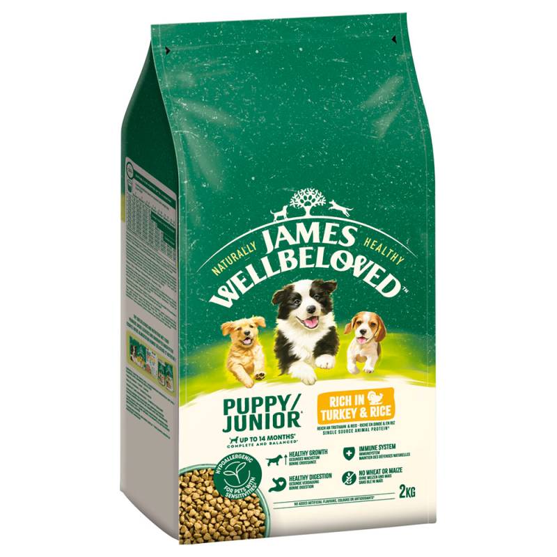 James Wellbeloved Junior Dog Hypoallergenic Truthahn & Reis - 2 kg von James Wellbeloved