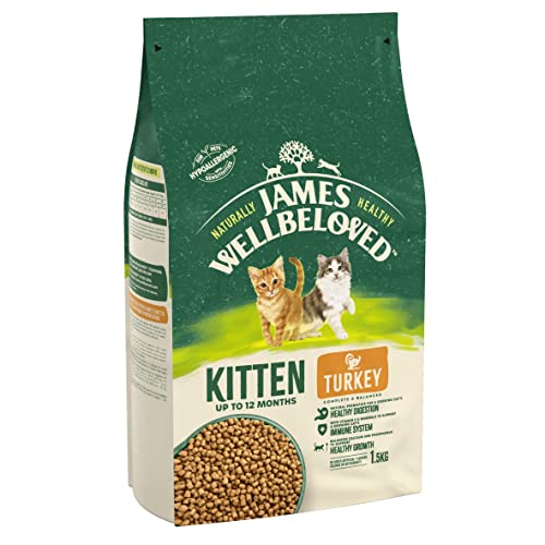 James Wellbeloved Pute und Reis Kätzchen Trockenfutter - Braun, 1.5 kg von James Wellbeloved