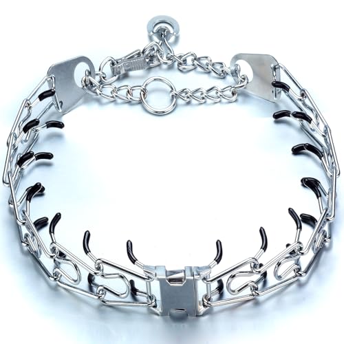 JanToPet Hundehalsband, Martingale-Hundehalsband, Metall, für kleine, mittelgroße und große Hunde, mit Namensschild mit amerikanischer Flagge, 3,0 mm, Halsumfang 30,5 - 63,5 cm, Schwarz / goldfarben JanToPet Hundehalsband, Martingale-Hundehalsband, Metall, für kleine, mittelgroße und große Hunde, mit Namensschild mit amerikanischer Flagge, 3,0 mm, Halsumfang 30,5 - 63,5 cm, Schwarz / goldfarben von JanToPet
