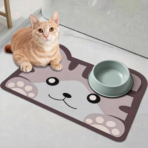 JanYoo 60 X 40 cm Napfunterlage Hund Katzen Groß, Futternapf Unterlage rutschfeste Saugfähige Katzennapf Futtermatte Katze Hundenapf Matte Futterunterlage für Hunde und Katzen JanYoo 60 X 40 cm Napfunterlage Hund Katzen Groß, Futternapf Unterlage rutschfeste Saugfähige Katzennapf Futtermatte Katze Hundenapf Matte Futterunterlage für Hunde und Katzen von JanYoo