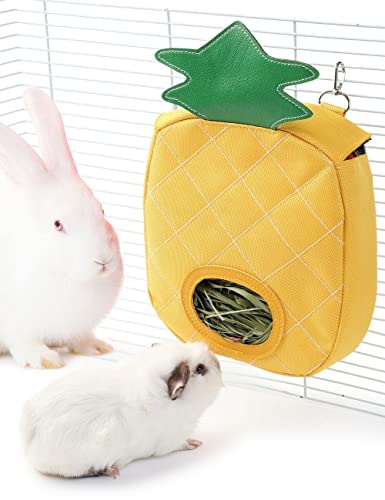 JanYoo Bunny Timothy Heu-Futterspender Hängetasche für Kaninchen, Meerschweinchen, Chinchilla von JanYoo