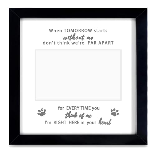 Janasiba 1 Stück Hunderahmen 9X9 Memorial Pet Loss Bilderrahmen für Haustierliebhaber, Geburtstagsgeschenk Schwarz Janasiba 1 Stück Hunderahmen 9X9 Memorial Pet Loss Bilderrahmen für Haustierliebhaber, Geburtstagsgeschenk Schwarz von Janasiba