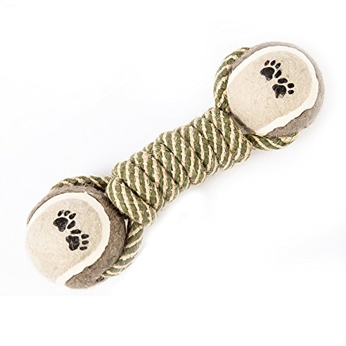 Janasiba Haustier-Trainingsgerät für Hunde, Hantel, Seil, Tennis, Pfotenball, Welpen, Hunde, Trainingsgerät für die Reinigung der Zähne Janasiba Haustier-Trainingsgerät für Hunde, Hantel, Seil, Tennis, Pfotenball, Welpen, Hunde, Trainingsgerät für die Reinigung der Zähne von Janasiba
