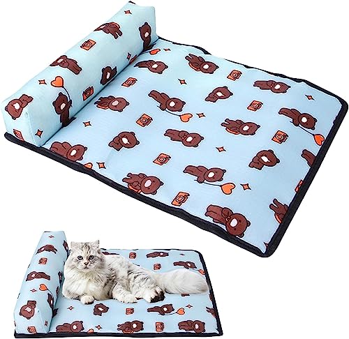 Jannity Kühldecke für Hunde und Katzen, Eisseide, niedlich, bedruckt, selbstkühlend, Sommerunterlage für Zwinger/Sofa/Bett/Boden/Autositze, kühlende Sommersitze für kleine, mittelgroße und große Hunde, Katzen (S, Bär) Jannity Kühldecke für Hunde und Katzen, Eisseide, niedlich, bedruckt, selbstkühlend, Sommerunterlage für Zwinger/Sofa/Bett/Boden/Autositze, kühlende Sommersitze für kleine, mittelgroße und große Hunde, Katzen (S, Bär) von Jannity