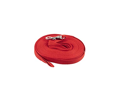 JANUEL - Hundeleine aus Polyester – Länge 10 m x Breite 25 mm – Rot JANUEL - Hundeleine aus Polyester – Länge 10 m x Breite 25 mm – Rot von januel