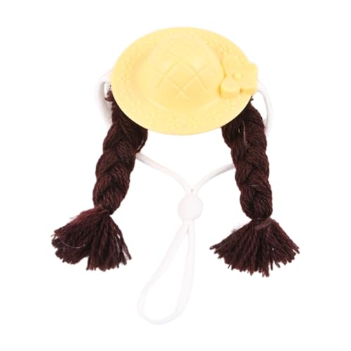 Janurium Haustier-Vogelhut, niedlicher dekorativer Hut, gestricktes Material, Cosplay-Kostüm, Zubehör für Sittiche, Wellensittiche, Hamster, Nymphensittiche von Janurium