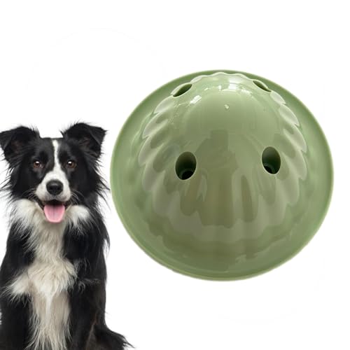 Janurium Hundespielzeug, Leckerli-Spender, Spielzeugball für Hunde, interaktive Zahnreinigung, langsamer Futterspender für aggressive Kauer, verbessert das IQ-Training Janurium Hundespielzeug, Leckerli-Spender, Spielzeugball für Hunde, interaktive Zahnreinigung, langsamer Futterspender für aggressive Kauer, verbessert das IQ-Training von Janurium