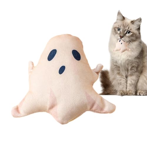 Janurium Katzenminze-Spielzeug – leichtes Halloween-Geister-Plüsch-Kauspielzeug für Katzen | Halloween-Beißspielzeug mit Katzenminze, Geisterspielzeug, Plüschkissen Janurium Katzenminze-Spielzeug – leichtes Halloween-Geister-Plüsch-Kauspielzeug für Katzen | Halloween-Beißspielzeug mit Katzenminze, Geisterspielzeug, Plüschkissen von Janurium