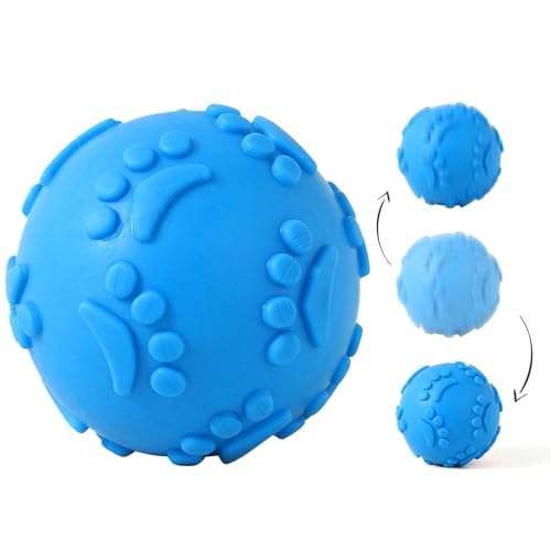 Janurium Quietschender Hundespielzeugball – Leichter Latex-Beißspielzeugball für Hunde | Langlebiges, unzerstörbares Quietsch-Hundespielzeug für den Außenbereich für kleine, mittlere und große Rassen Janurium Quietschender Hundespielzeugball – Leichter Latex-Beißspielzeugball für Hunde | Langlebiges, unzerstörbares Quietsch-Hundespielzeug für den Außenbereich für kleine, mittlere und große Rassen von Janurium