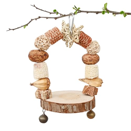 Papageienkäfig-Schaukelspielzeug, Vogelspielzeug für Käfig, Hängende Kauspielzeuge, Papageien-Holzklötze, für Finken, Nymphensittiche, Turteltauben, kleine mittelgroße Papageien, Sittiche, Wellensitti Papageienkäfig-Schaukelspielzeug, Vogelspielzeug für Käfig, Hängende Kauspielzeuge, Papageien-Holzklötze, für Finken, Nymphensittiche, Turteltauben, kleine mittelgroße Papageien, Sittiche, Wellensitti von Janurium