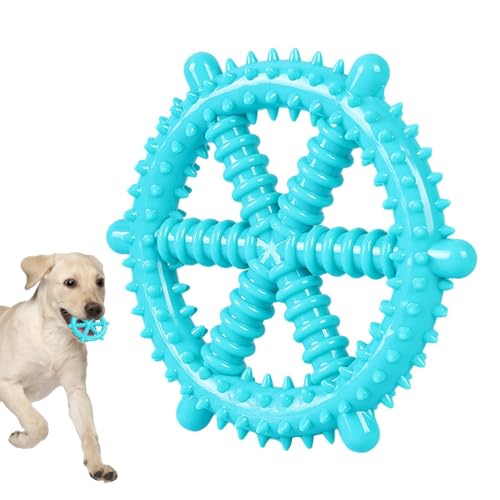 Robustes Hundespielzeug, Kauspielzeug für Hunde | Kauspielzeug für Hundezahnbürsten - Beißring für Welpen, unzerstörbares, quietschendes Spielzeug, Beißringe in Lebensmittelqualität für Zuhause, Käfig von Janurium