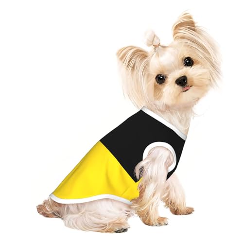 Großes Haustier-T-Shirt, atmungsaktiv, ärmellos, Baden-Württemberg-Flagge, für kleine und mittelgroße Katzen und Hunde, Chihuahua, Yorkie, Dackel Großes Haustier-T-Shirt, atmungsaktiv, ärmellos, Baden-Württemberg-Flagge, für kleine und mittelgroße Katzen und Hunde, Chihuahua, Yorkie, Dackel von JaoXer