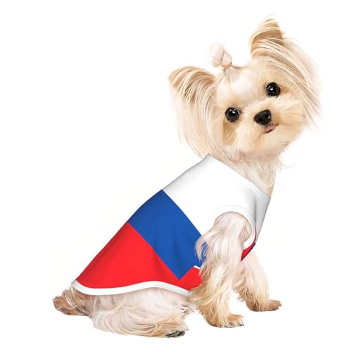 Haustier-T-Shirt, atmungsaktiv, ärmellos, Flagge der Slowakei, für kleine und mittelgroße Katzen und Hunde, Chihuahua, Yorkie, Dackel Haustier-T-Shirt, atmungsaktiv, ärmellos, Flagge der Slowakei, für kleine und mittelgroße Katzen und Hunde, Chihuahua, Yorkie, Dackel von JaoXer