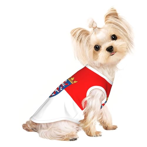 Haustier-T-Shirt, atmungsaktiv, ärmellos, Flagge von Hessen, für kleine und mittelgroße Katzen und Hunde, Chihuahua, Yorkie, Dackel Haustier-T-Shirt, atmungsaktiv, ärmellos, Flagge von Hessen, für kleine und mittelgroße Katzen und Hunde, Chihuahua, Yorkie, Dackel von JaoXer