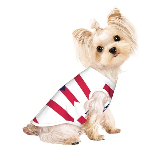 Haustier-T-Shirt, atmungsaktiv, ärmellos, Ohio-Staatsflagge, für kleine und mittelgroße Katzen und Hunde, Chihuahua, Yorkie, Dackel Haustier-T-Shirt, atmungsaktiv, ärmellos, Ohio-Staatsflagge, für kleine und mittelgroße Katzen und Hunde, Chihuahua, Yorkie, Dackel von JaoXer