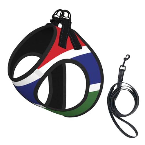 Hundegeschirr für Haustiere, Größe S, Flagge von Gambia, verstellbar, für Katzen und Hunde, perfekt für Spaziergänge im Freien Hundegeschirr für Haustiere, Größe S, Flagge von Gambia, verstellbar, für Katzen und Hunde, perfekt für Spaziergänge im Freien von JaoXer