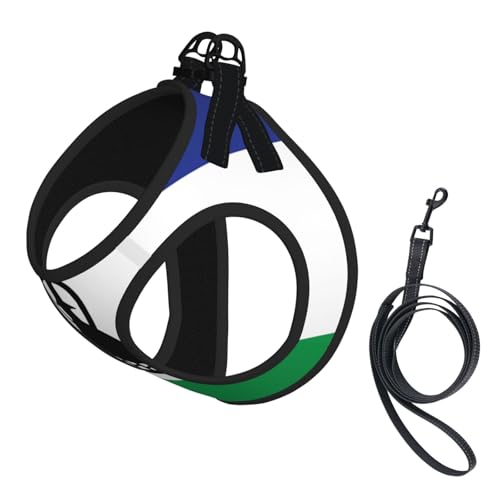 Hundegeschirr für Haustiere, Größe S, Flagge von Lesotho, verstellbar, für Katzen und Hunde, perfekt für Spaziergänge im Freien Hundegeschirr für Haustiere, Größe S, Flagge von Lesotho, verstellbar, für Katzen und Hunde, perfekt für Spaziergänge im Freien von JaoXer