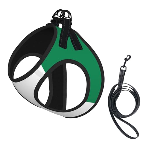 Hundegeschirr für Haustiere, Größe S, Flagge von Nigeria, verstellbar, für Katzen und Hunde, perfekt für Spaziergänge im Freien Hundegeschirr für Haustiere, Größe S, Flagge von Nigeria, verstellbar, für Katzen und Hunde, perfekt für Spaziergänge im Freien von JaoXer