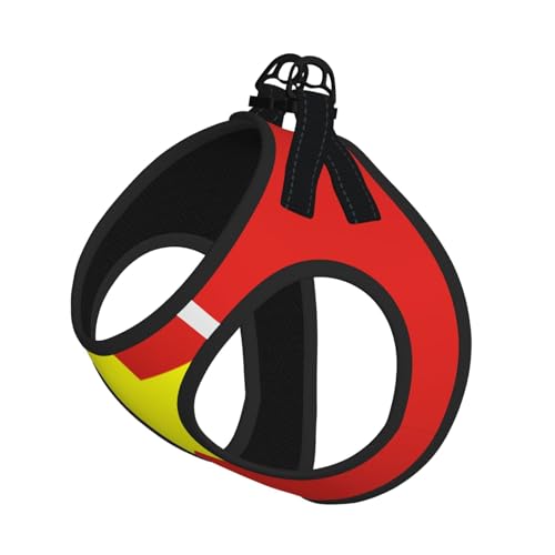 Hundegeschirr für Haustiere, Größe S, vietnamesische Flagge, verstellbar, für Katzen und Hunde, perfekt für Spaziergänge im Freien Hundegeschirr für Haustiere, Größe S, vietnamesische Flagge, verstellbar, für Katzen und Hunde, perfekt für Spaziergänge im Freien von JaoXer