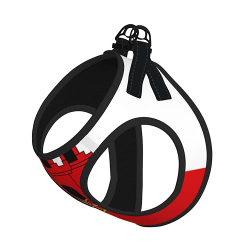 Hundegeschirr für kleine Haustiere, kleine Größe, Flagge von Gibraltar, verstellbar, für Katzen und Hunde, perfekt für Spaziergänge im Freien Hundegeschirr für kleine Haustiere, kleine Größe, Flagge von Gibraltar, verstellbar, für Katzen und Hunde, perfekt für Spaziergänge im Freien von JaoXer