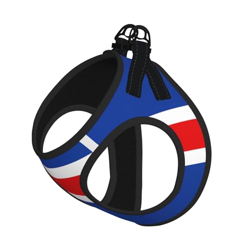 Hundegeschirr für kleine Haustiere, kleine Größe, Flagge von Island, verstellbar, für Katzen und Hunde, perfekt für Spaziergänge im Freien Hundegeschirr für kleine Haustiere, kleine Größe, Flagge von Island, verstellbar, für Katzen und Hunde, perfekt für Spaziergänge im Freien von JaoXer