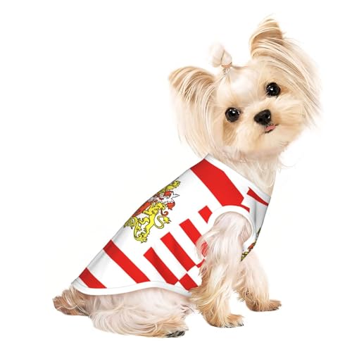 T-Shirt für Haustiere, atmungsaktiv, ärmellos, Flagge des Senats von Bremen, für kleine und mittelgroße Katzen und Hunde, Chihuahua, Yorkie, Dackel T-Shirt für Haustiere, atmungsaktiv, ärmellos, Flagge des Senats von Bremen, für kleine und mittelgroße Katzen und Hunde, Chihuahua, Yorkie, Dackel von JaoXer