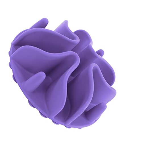 Jaoul Slow Feeder Hundenäpfe Einsatz, Puzzle Slow Feeder mit Oktopus-Saugnäpfen für kleine, mittelgroße und große Hundenäpfe (M (12 cm), Violett) von Jaoul