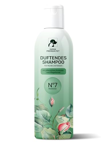 Aroma-Shampoo mit Balsam und Perlenprotein für intensiven Glanz für Katzen und Hunde. Rosenduft. 275 ml. von Japan Premium Pet