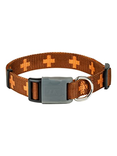 Collar with Silicone Fastening for Dogs. L Size. Brown von Japan Premium Pet