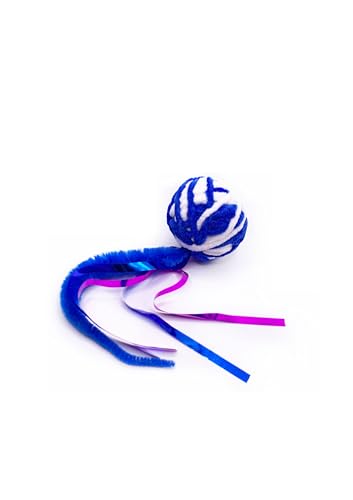 Japan Premium Pet, Katzenspielzeug für Katzen Aller Rassen, Cat Teaser, Wollknäuel mit raschelndem Schwanz und einem Knäuel im Inneren mit Matatabi, Blau Japan Premium Pet, Katzenspielzeug für Katzen Aller Rassen, Cat Teaser, Wollknäuel mit raschelndem Schwanz und einem Knäuel im Inneren mit Matatabi, Blau von Japan Premium Pet