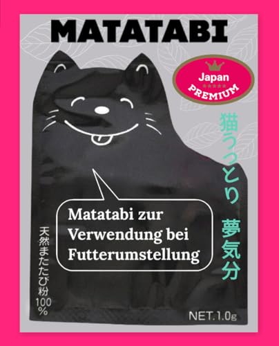 Japan Premium Pet, Matatabi für Katzen, Matatabi für Kätzchen, Matatabi für Katzenverhalten, Matatabi, 1g (Verwendung bei Futterumstellung) von Japan Premium Pet