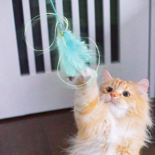 Japan Premium Pet, Spielzeug für Katzen aller Rassen, Teaser Blaue Ballerina mit Bändern mit Naturfedern und Glöckchen für Katzen Japan Premium Pet, Spielzeug für Katzen aller Rassen, Teaser Blaue Ballerina mit Bändern mit Naturfedern und Glöckchen für Katzen von Japan Premium Pet
