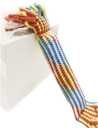 Japan Premium Pet Extra Haltbares Seilspielzeug für Hunde, Kaubeschäftigung & Zahnpflege, Langlebiges Hundespielzeug für alle Rassen (Bright) von Japan Premium Pet
