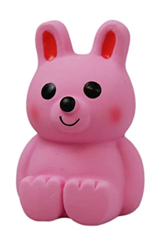 Japan Premium Pet Hundespielzeug, Spielzeug in Form eines rosa Hasen, Hundespielzeug mit eingebautem Quietscher, Hundespielzeug aus Latex, Welpenspielzeug, kleines Hundespielzeug Japan Premium Pet Hundespielzeug, Spielzeug in Form eines rosa Hasen, Hundespielzeug mit eingebautem Quietscher, Hundespielzeug aus Latex, Welpenspielzeug, kleines Hundespielzeug von Japan Premium Pet