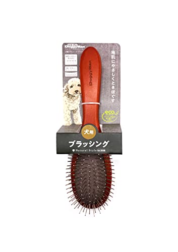 Japan Premium Pet Massager mit spärlichen Zähnen mit sanfter Wirkung auf die Haut von Hunden. Größe M von Japan Premium Pet