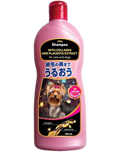 Japan Premium Pet Shampoo für Hunde und Katzen, Hundeshampoo Gegen Geruch, Hundeshampoo Sensitiv, Sensitive-Shampoo Katze, auch für Welpen und Kätzchen, 350ml. von Japan Premium Pet
