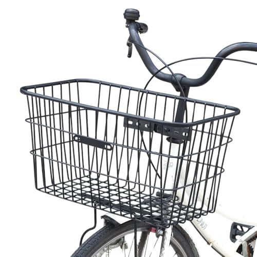 Japard Fahrradkorb für ausgewachsene Fahrräder und Hunde, extra breiter 50,8 cm Frontlenker, großes Metall, strapazierfähig, 25,4 cm tief, große Kapazität, Hardware nicht im Lieferumfang enthalten Japard Fahrradkorb für ausgewachsene Fahrräder und Hunde, extra breiter 50,8 cm Frontlenker, großes Metall, strapazierfähig, 25,4 cm tief, große Kapazität, Hardware nicht im Lieferumfang enthalten von Japard