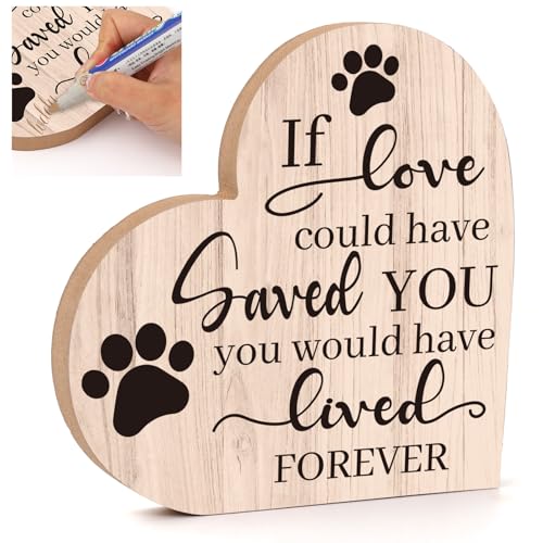 JarThenaAMCS Gedenktafel aus Holz für Hunde oder Katzen, Herzform, Tischdekoration für Haustiere, Gedenktisch, Schreibtisch, abgestuftes Tablett, Heimdekoration JarThenaAMCS Gedenktafel aus Holz für Hunde oder Katzen, Herzform, Tischdekoration für Haustiere, Gedenktisch, Schreibtisch, abgestuftes Tablett, Heimdekoration von JarThenaAMCS