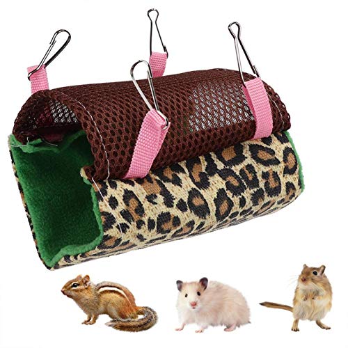Jarchii Mit Vier Haken Green Hamster Hängematte, Pet Hanging Nest, Hanging Weichhörnchen für Kleintiere Sugar Glider Chinchilla von Jarchii