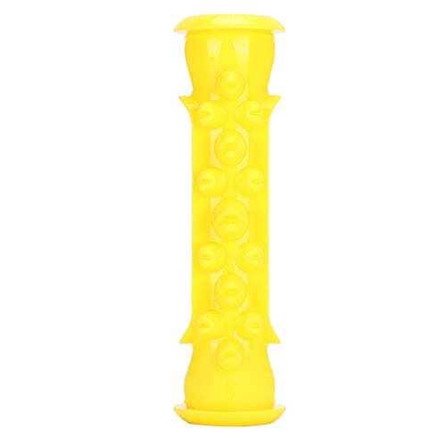 Jarchii Zickzack Groove Design Hund Molar Zahnrute, Training Spielen beißen Hundespielzeug, Reinigung Zahnrute Katzen, für Hunde, Haustiere(Yellow) von Jarchii