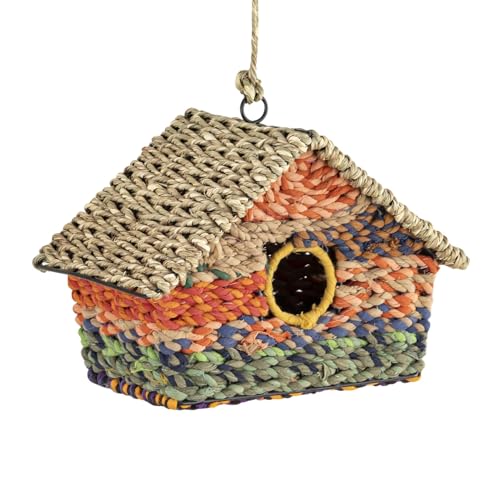 Jardintopia Vogelhaus Munja und recycelter Sari-Stoff – Fairtrade, handgefertigt, umweltfreundlich, witterungsbeständig, ideal für britische kleine Vögel, einzigartige Sari-Farben, langlebiger Jardintopia Vogelhaus Munja und recycelter Sari-Stoff – Fairtrade, handgefertigt, umweltfreundlich, witterungsbeständig, ideal für britische kleine Vögel, einzigartige Sari-Farben, langlebiger von Jardinopia