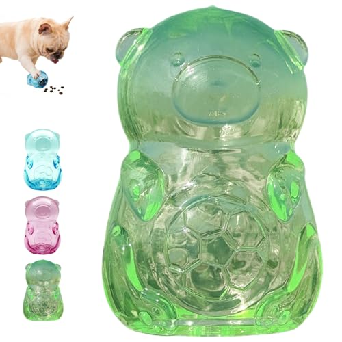 Jatmira Robustes Kauspielzeug für kleine und mittelgroße Rassen, Ball in Flasche, starkes Gummi-Leckerli-Spender, niedlich, interaktives Apportierspielzeug für langsames Füttern, grüner Spender (kein Jatmira Robustes Kauspielzeug für kleine und mittelgroße Rassen, Ball in Flasche, starkes Gummi-Leckerli-Spender, niedlich, interaktives Apportierspielzeug für langsames Füttern, grüner Spender (kein von Jatmira