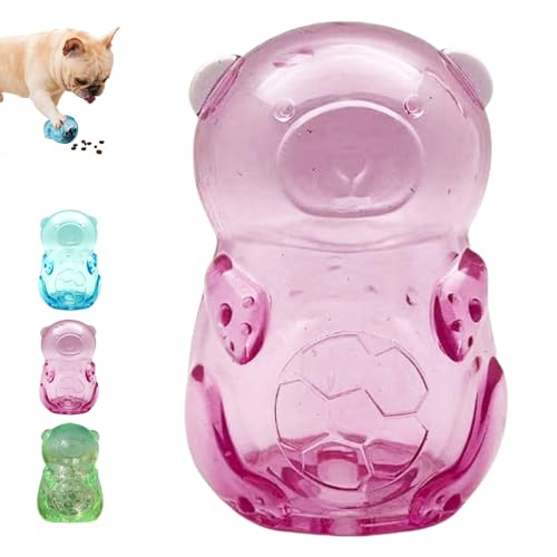 Jatmira Robustes Kauspielzeug für kleine und mittelgroße Rassen, Ball in Flasche, starkes Gummi-Leckerli-Spender, niedlich, interaktives Apportierspielzeug für langsames Füttern, lila Spender (kein Jatmira Robustes Kauspielzeug für kleine und mittelgroße Rassen, Ball in Flasche, starkes Gummi-Leckerli-Spender, niedlich, interaktives Apportierspielzeug für langsames Füttern, lila Spender (kein von Jatmira